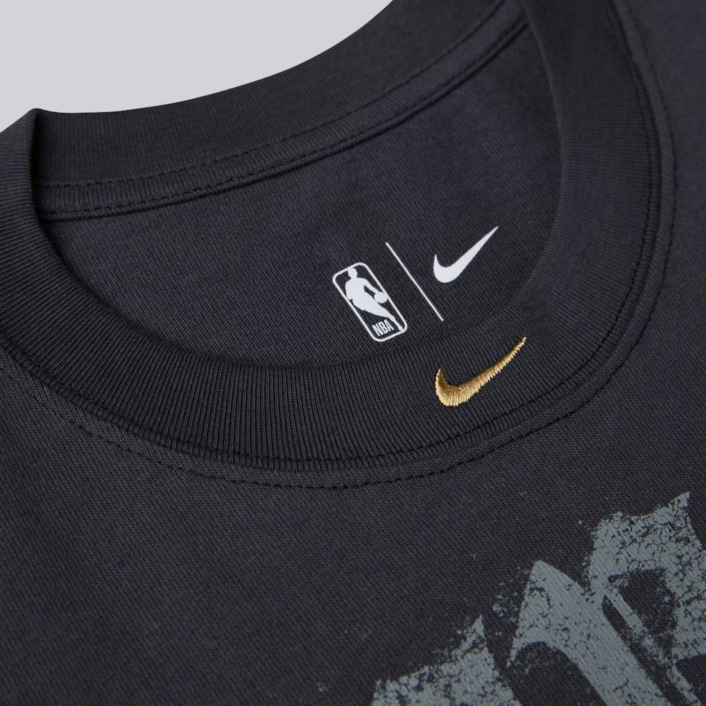 Last one - Men's New York Knicks Nike Gray 2026 NBA Finals Champions Authentic Locker Room Limited Edition On Court T-Shirt