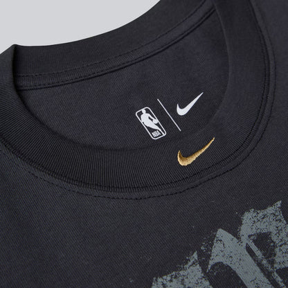 Last one - Men's New York Knicks Nike Gray 2026 NBA Finals Champions Authentic Locker Room Limited Edition On Court T-Shirt